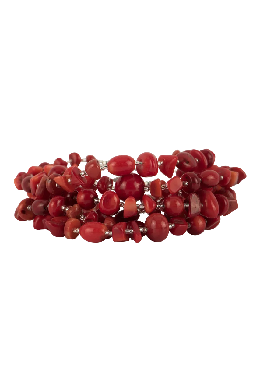 Paige Wallace Mixed Coral Bracelet