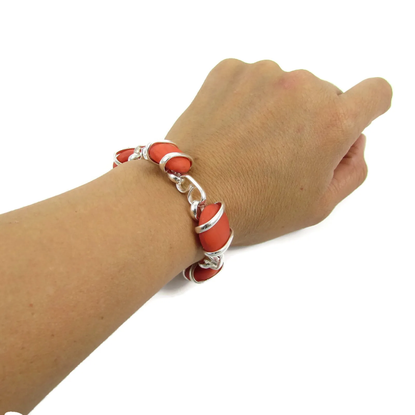 Parallel Bracelet - Coral Matte