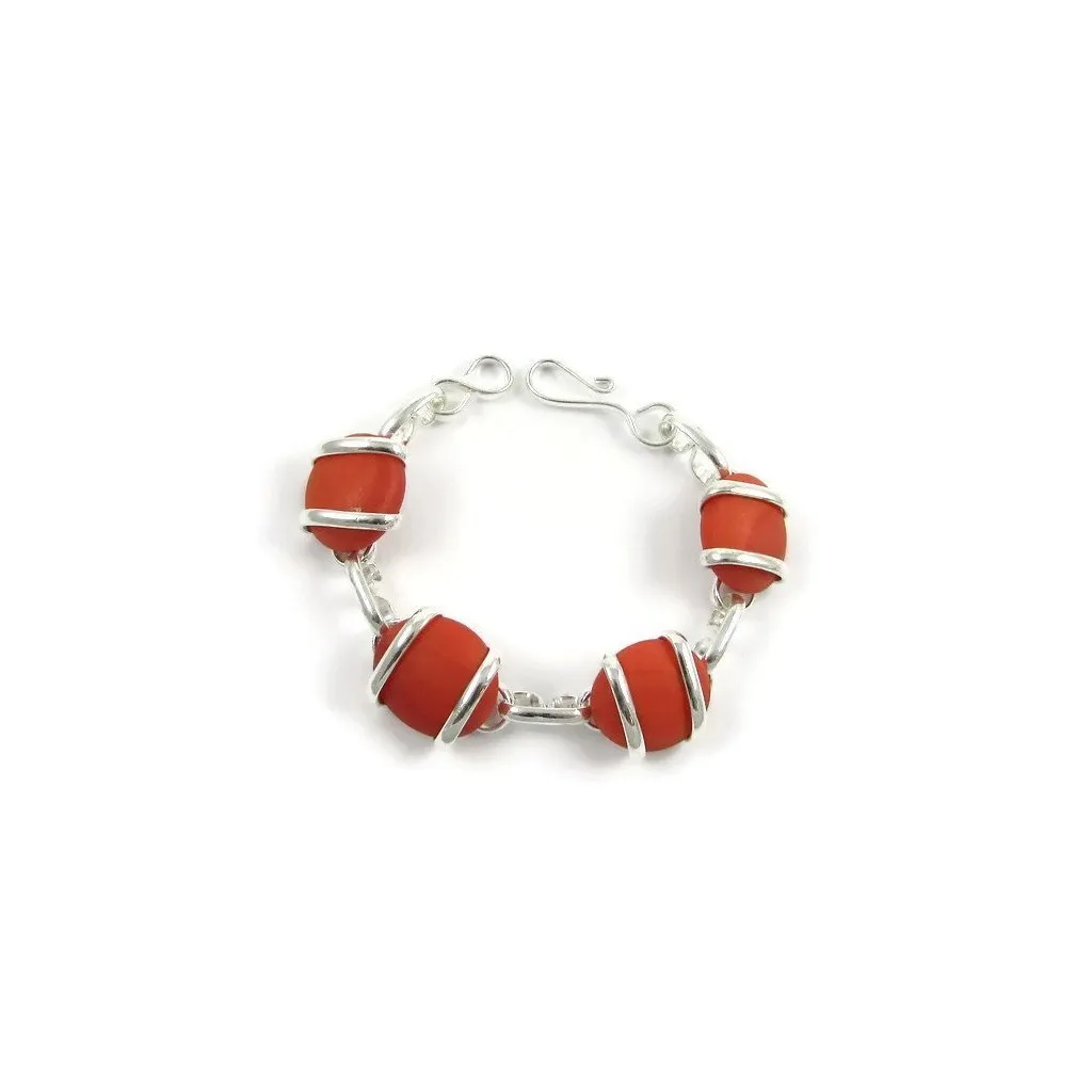 Parallel Bracelet - Coral Matte