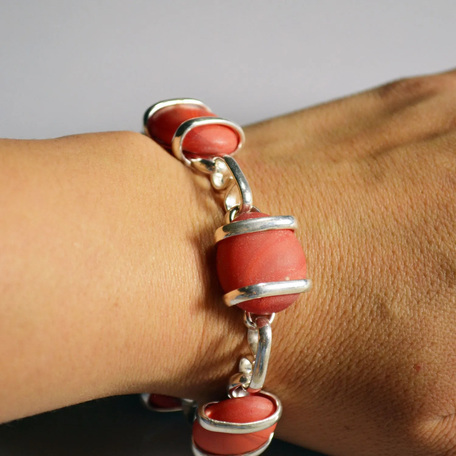Parallel Bracelet - Coral Matte