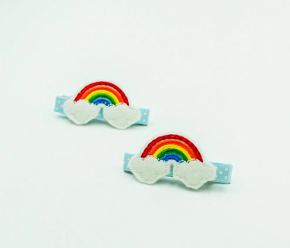 Rainbow Barrette Clips I The Enchanted Magnolia