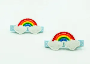 Rainbow Barrette Clips I The Enchanted Magnolia