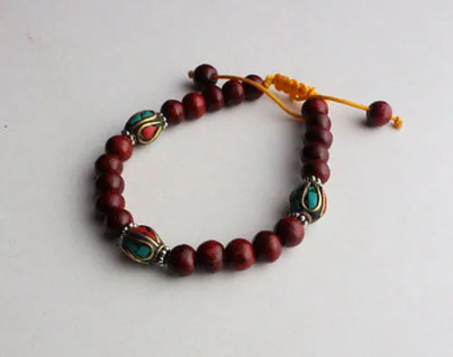 Red Rosewood Wrist Mala