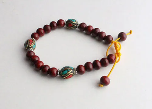 Red Rosewood Wrist Mala