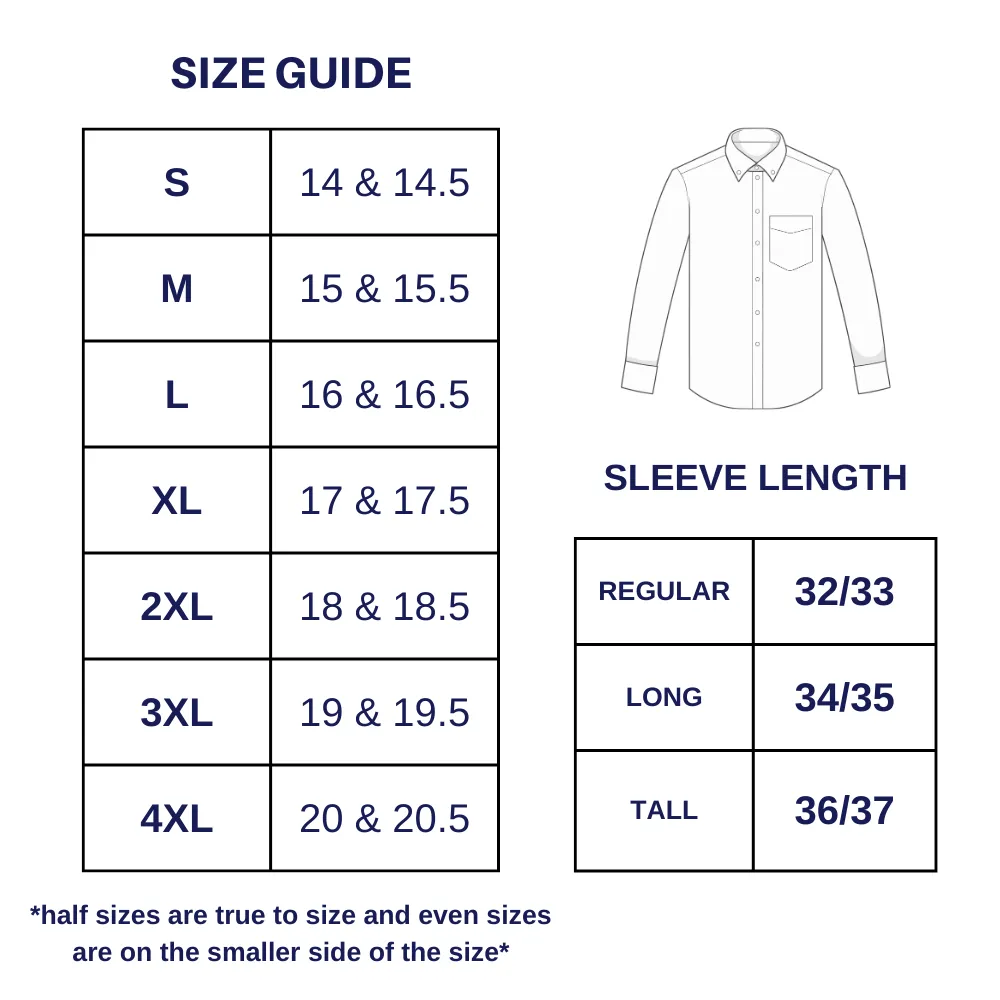 Serica Classics Semi Tapered Non-Iron 2 Ply Cotton Dress Shirt - C-325 01