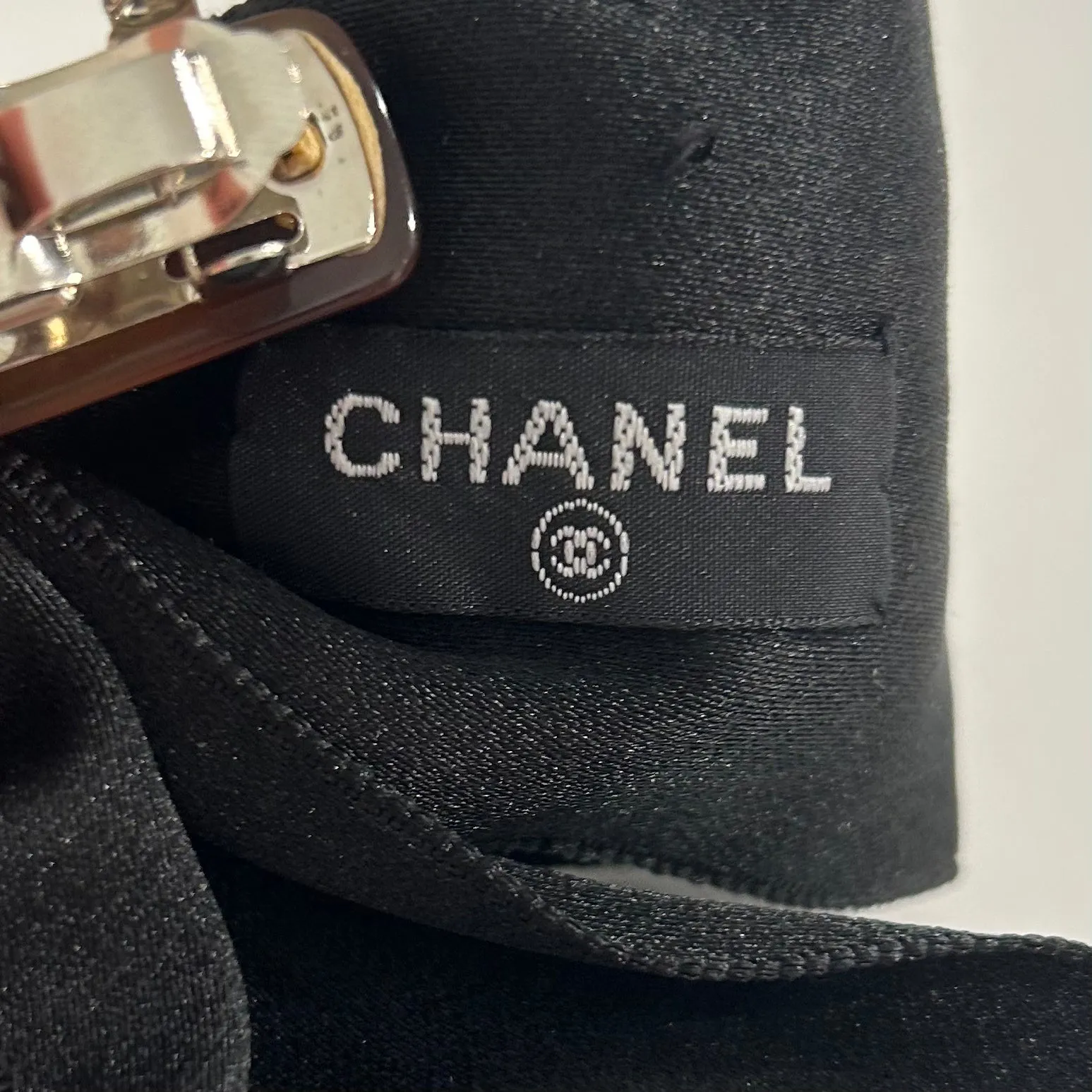 Vintage Chanel Black Hair Bow