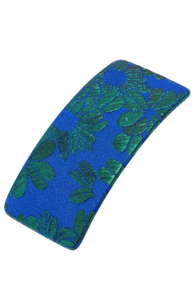 Wide Covered Barrette