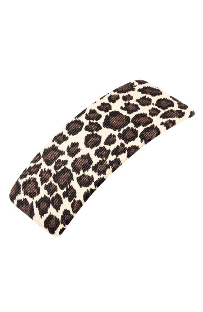 Wide Covered Barrette