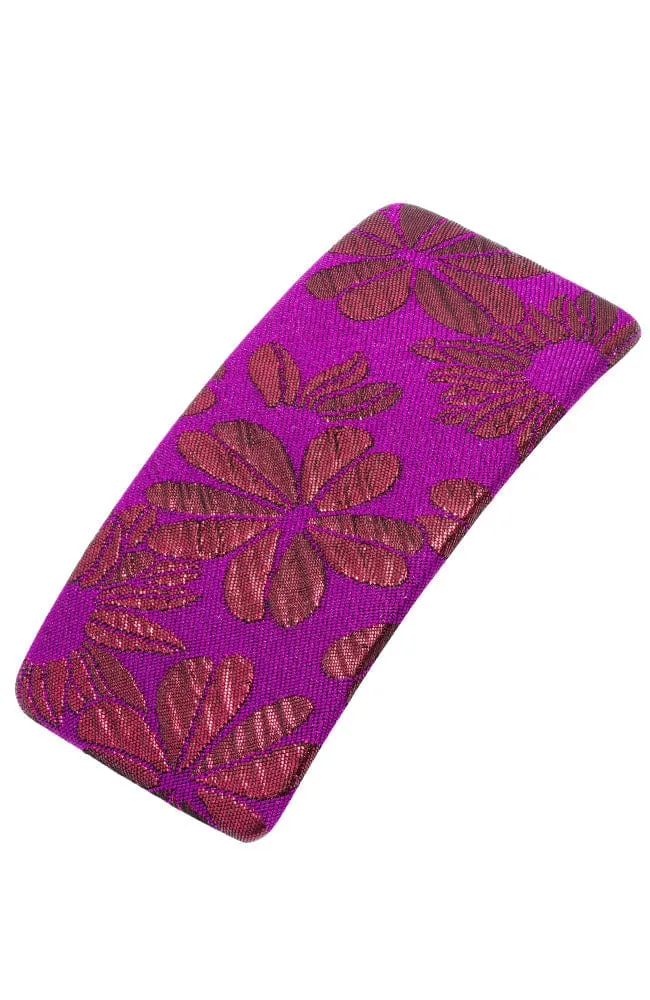 Wide Covered Barrette