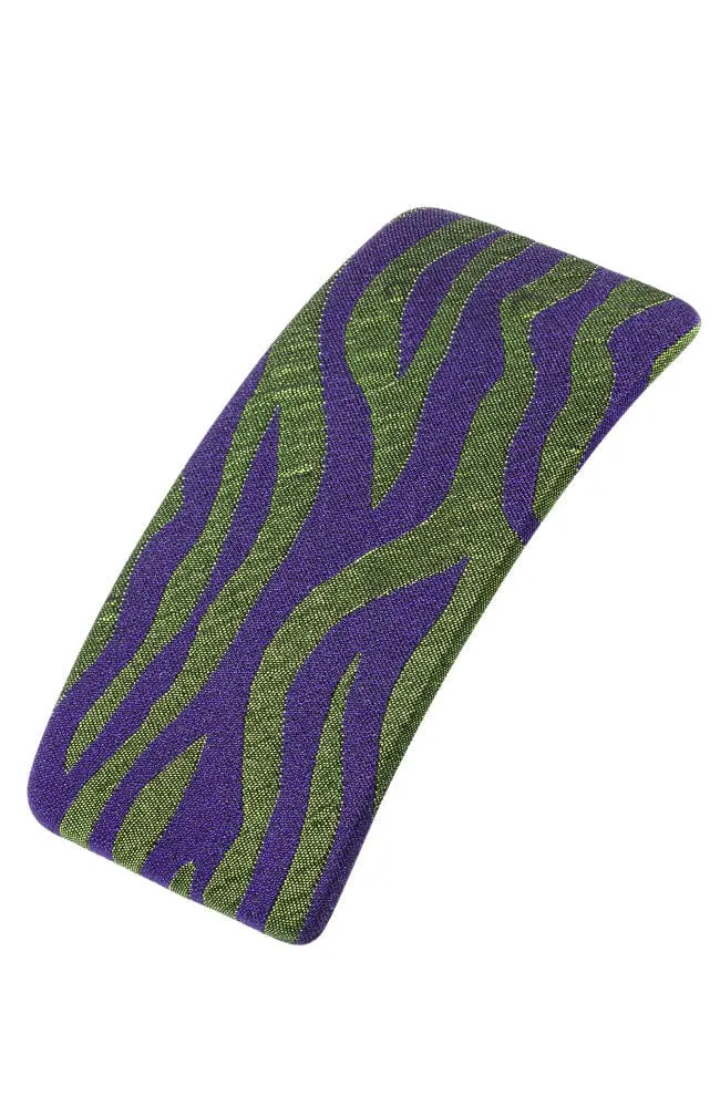 Wide Covered Barrette