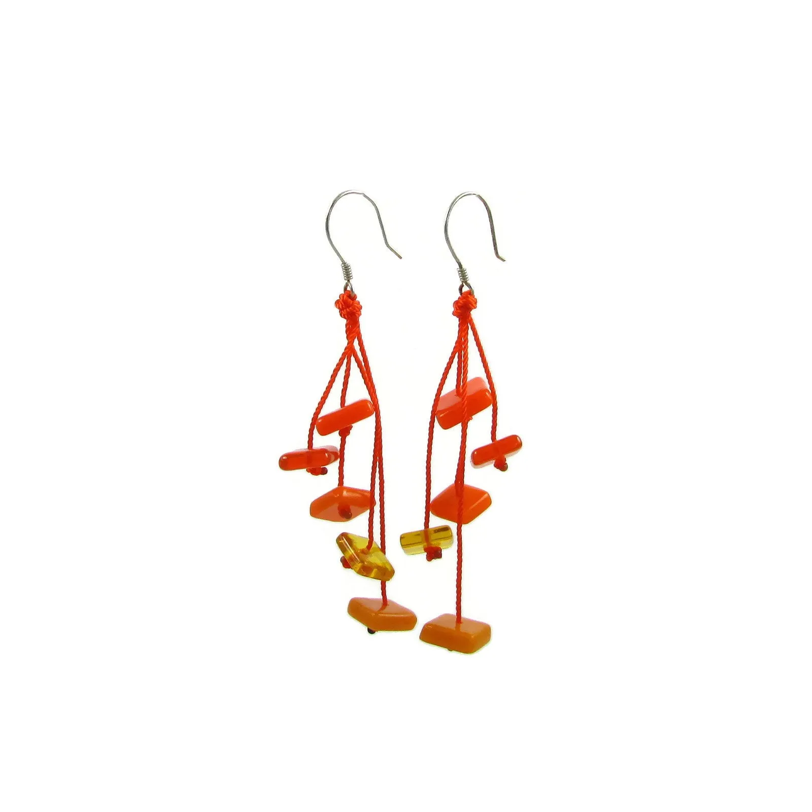 Zen Glass Earrings - Pink